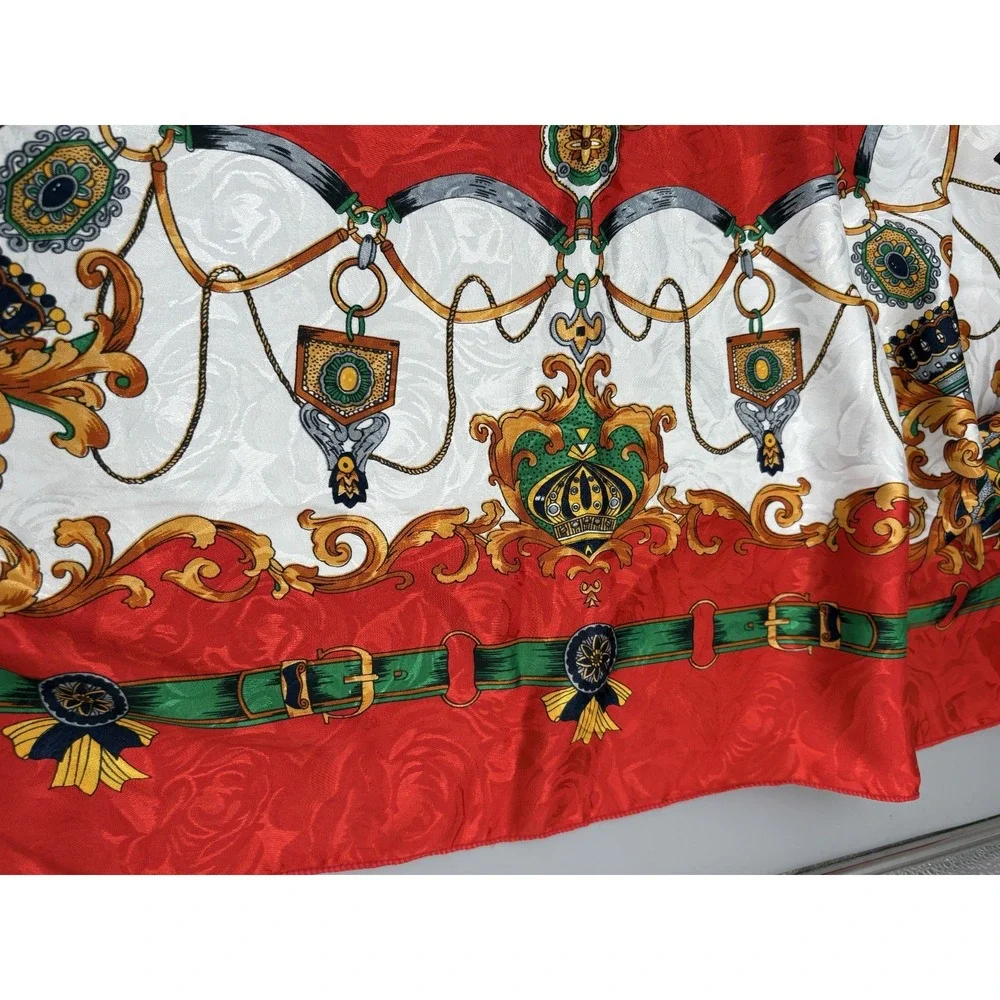Scarf Abstract Design Made in Korea Womens 34.25